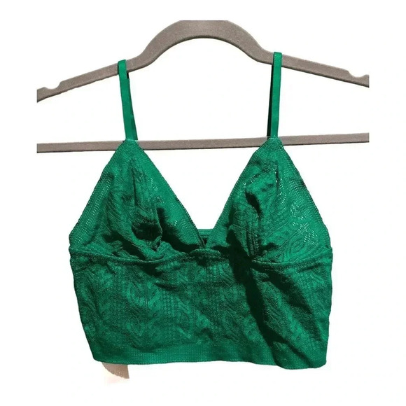 Aerie Other - Aerie Cable Lace Longline Bralette
